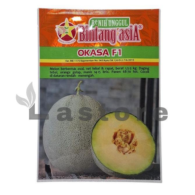 Benih Melon OKASA F1Rock Melon Isi 20 Gram Benih Bintang Asia