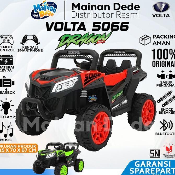 Logpranissa_ - Mainan Mobil Aki Anak Volta 5066 UTV Dragon