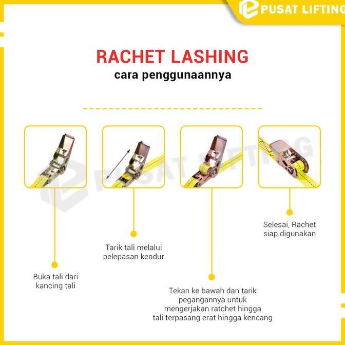 Ratchet Tie Down 5 Ton 10 Meter Track Belt POWERTEC Lashing Belt