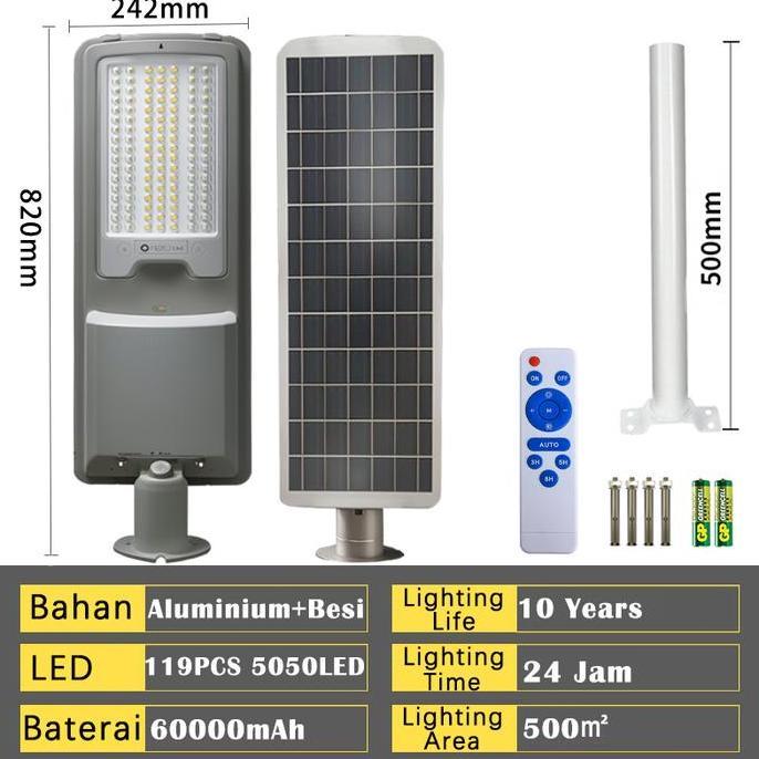 Molong 8000W Proyek Teknik lampu jalan tenaga surya Aluminum shell IP68 Waterproof lampu tenaga sury