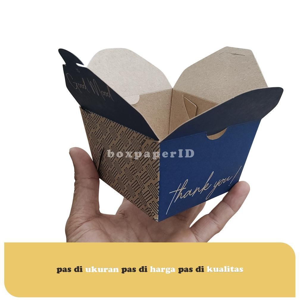 PROMO TERBARU Food Pail Size S Laminasi Kraft Dus Snack Anti Bocor Food Tary Size M L