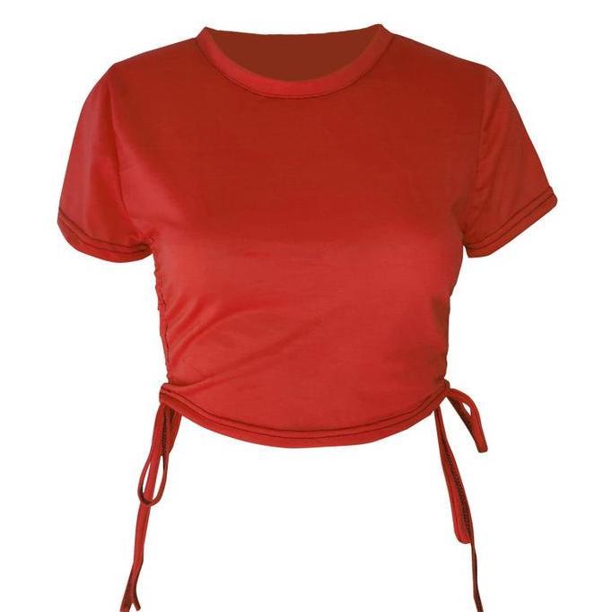 Ready KBS-13 kaos atasan wanita croptop dancer kpop idol import korea jepang murah