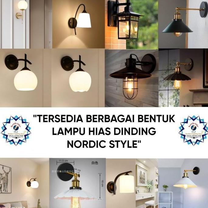 LAMPU HIAS DINDING NORDIC STYLE / LAMPU DINDING / LAMPU INDOOR