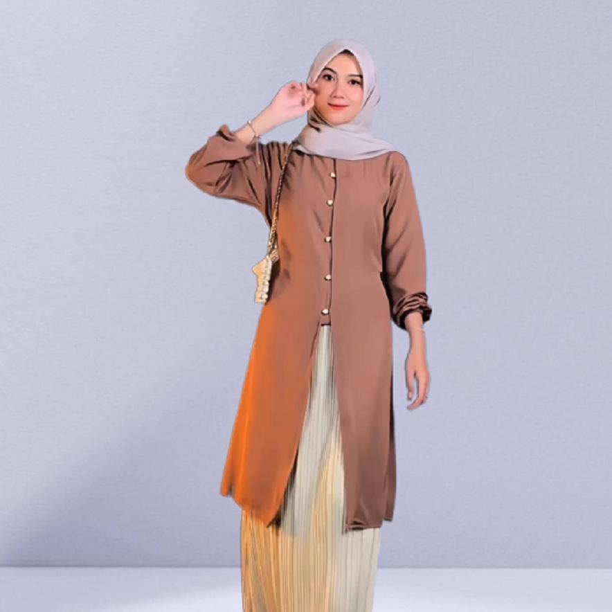 PROMO TERBARU Tunik Elegan Simpel - Baju Tunic Cantik dan Elegan