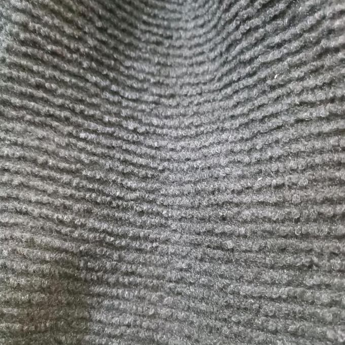 Karpet dasar Mobil Bludru Motif Garis Salur warna hitam Harga per 1 meter lebar 140