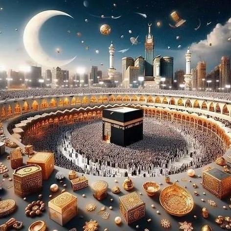 Ready Kaligrafi Kristik Pola Set Lengkap Cross Stitch Kabah Kristik Modern Paket Kristik pemandangan