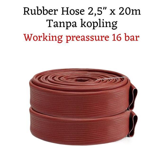 Selang rubber / selang hydrant rubber / selang pemadam api 2.5 / selang karet pemadam api