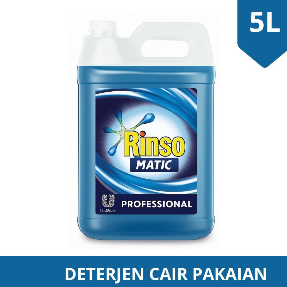 Deterjen Cair Laundry 5 Liter - Rinso Cair Matic 5 Liter Non Stiker