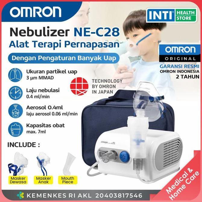 Medclean- Omron | Nebulizer Ne C28 | Alat Bantu Pernafasan Anak Dewasa