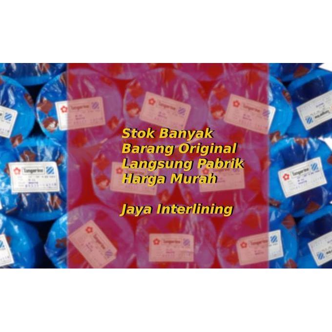 Kapanpun- Kain Keras Interlining M 10 M10 Tangerine Staplek Stapleks Meteran