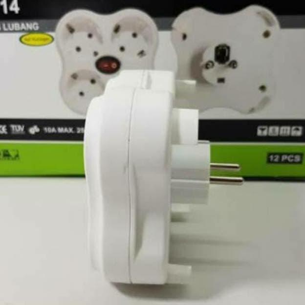 Whynot- T Multi Colokan Listrik Lubang 4 Switch Matsui Mt-314