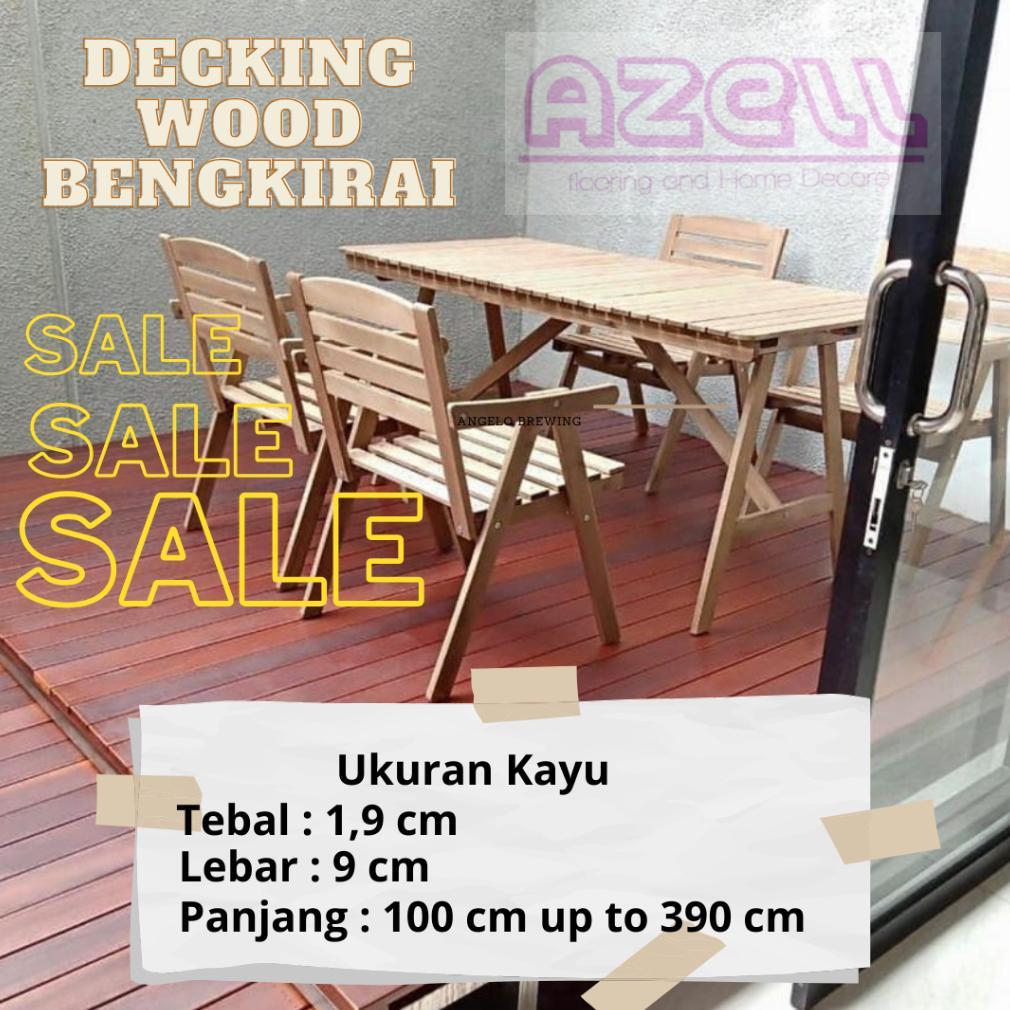 Decking Kayu Solid Bengkirai /Kayu Bengkirai Batangan/ kayu outdoor/bengkirai Kalimantan/bengkirai