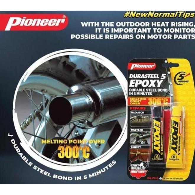 Backwill- Lem Besi Tahan Panas 300C Durasteel Epoxy 5 Menit Lem Mesin Radiator Logam Lem Knalpot Boc