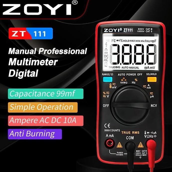 ZT-111 Auto Multimeter Digital Multitester Avometer Original