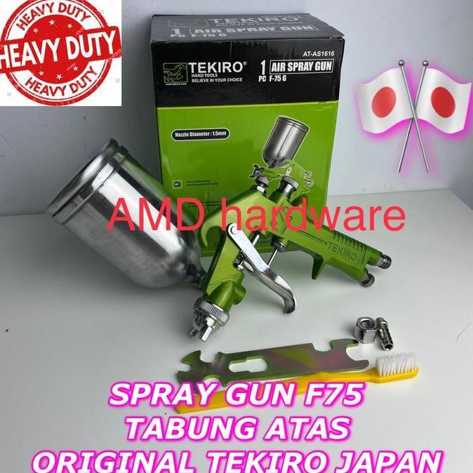 SPRAY GUN F75 G TABUNG ATAS SPET SEMPROTAN CAT KOMPRESOR
