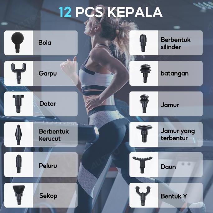 Medkit- Alltou 12 In 1 Alat Pijat Listrik Terapi Otot Yang Ditingkatkan Alat Relaksasi Terapi Otot J