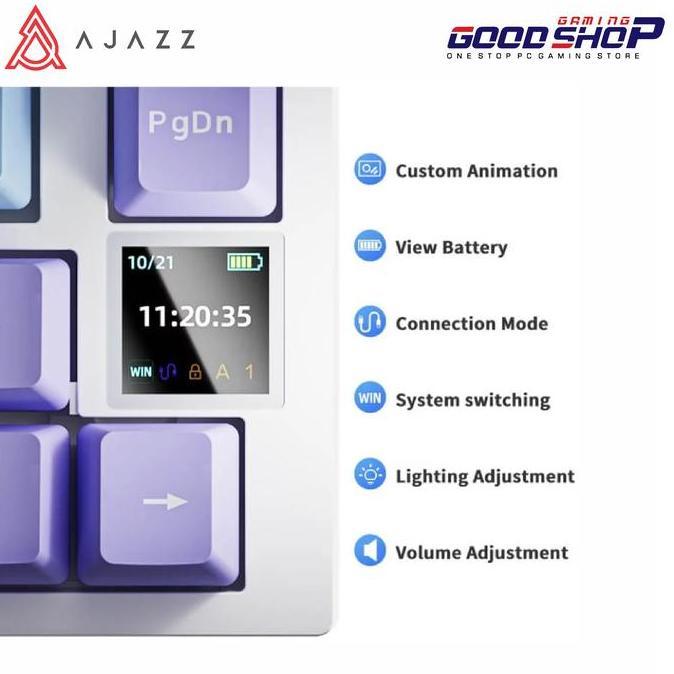 Gasajaa- Ajazz Ak820 Gts Pro 75% Tri-Mode Connection - Mechanical Keyboard