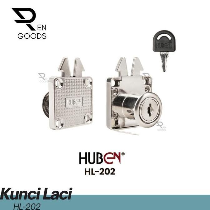 * KUNCI LACI MEKAR HUBEN HL 202 19MM PINTU KUNCI LEMARI GESER LOKER //
