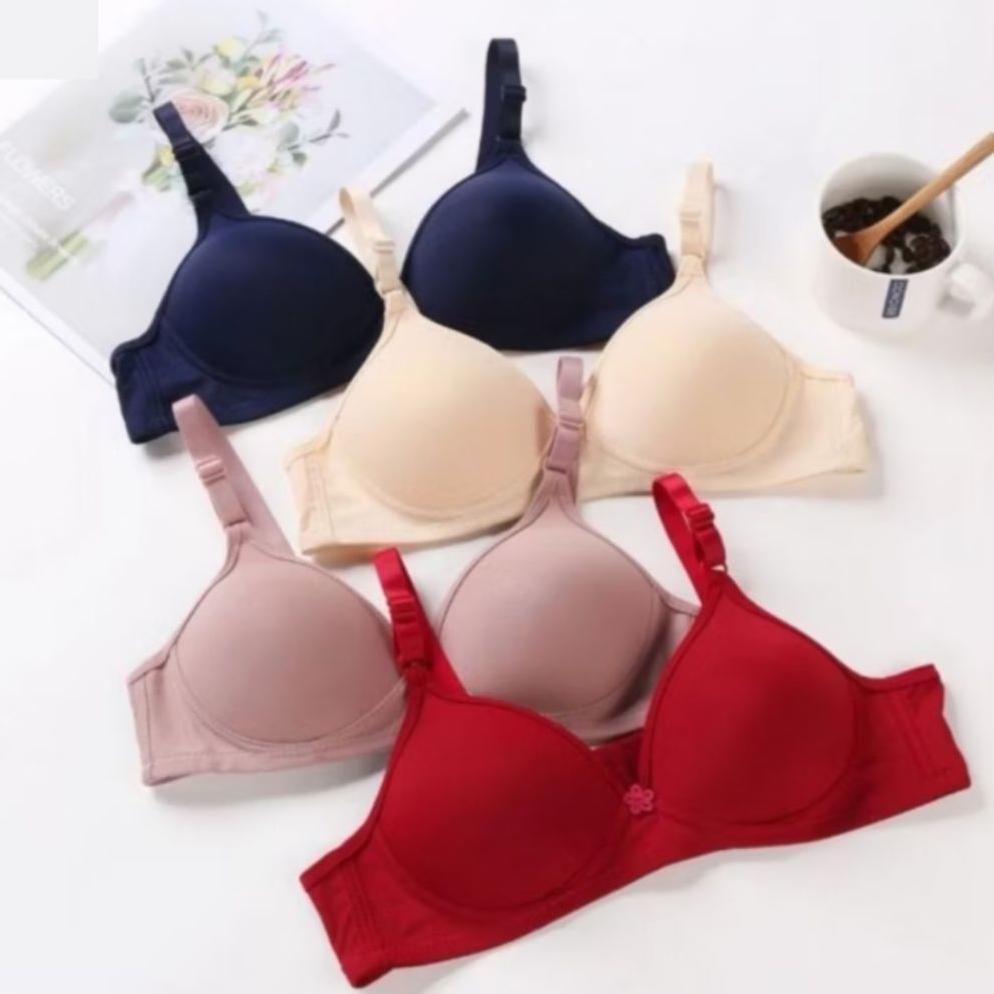 PROMO 6 PCS bra sport Tanpa busa wanita dewasa murah meriah / BH tanpa kawat Tanpa Busa/Bra Wanita R