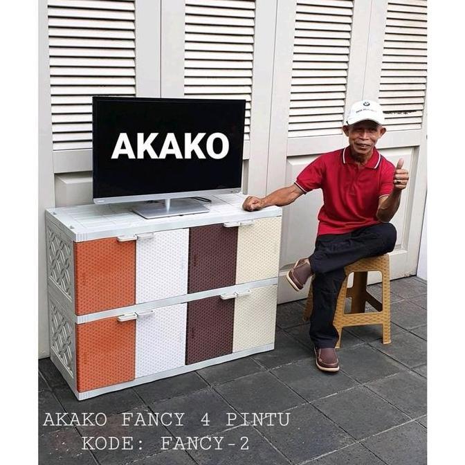 Saveyou- Lemari Baju Plastik Akako Fancy Meja Tv Akako Fancy Susun 2 Lemari Tv Susun 2 Laci Penyimpa
