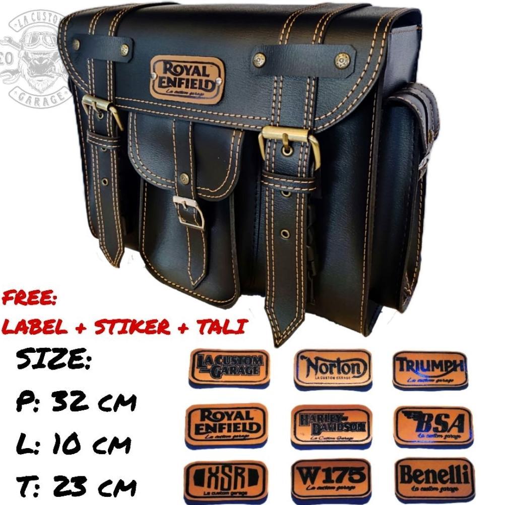 cuci gudang tas motor xsr w175 royal enfield bsa benelli norton triumph harley davidson motor custom