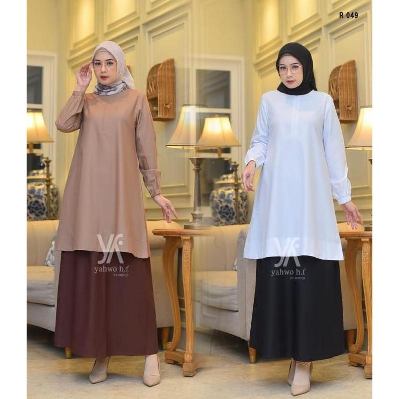 Wkwkwk- Setelan Rok Baju Hitam Putih/Pramuka Guru Wanita/Baju Kerja Dinas Busuy/Baju Setelan Tunik K