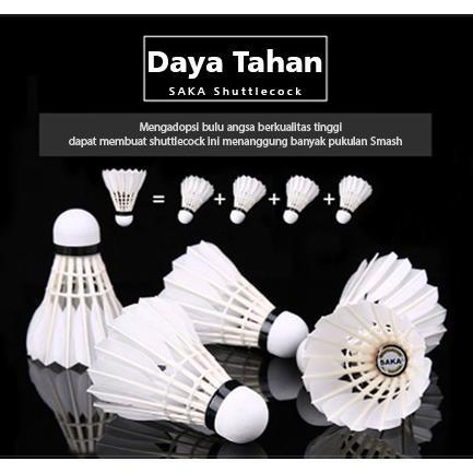 Ready Stock Shuttlecock Saka Shuttlecock Badminton Kok Bulutangkis Badminton Sk - A01