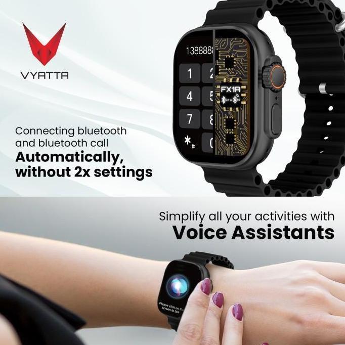 VYATTA FITME U MAX SMARTWATCH LARGE IPS SCREEN 1,96" 100+ SPORT MODE F Original