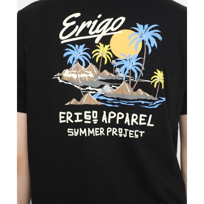 Erigo T-Shirt Project Summer Black - Kaos Hitam Pria & Wanita