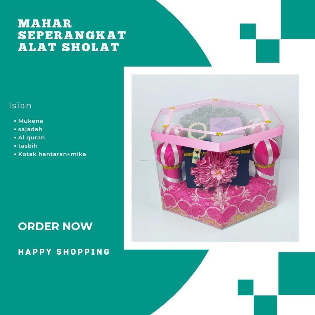 FREE ONGKIR SGE//SEPERANGKAT ALAT SHOLAT MAHAR/MAHAR NIKAH SEPERANGKAT ALAT SHOLAT/MUKENA HANTARAN P