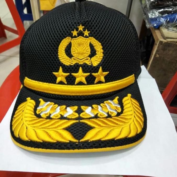 DY14 >> Topi PATI BINTANG 3 (Hitam)