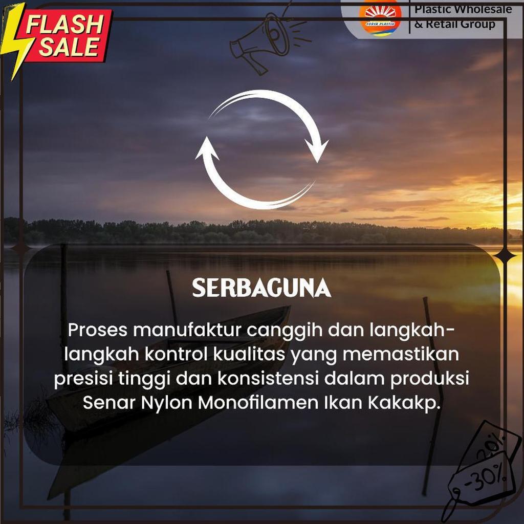 Senar Cap Ikan Kakap  Ukuran 1200 (80)  Per Roll /Tali Senar Pancing / Senar Layangan Termurah