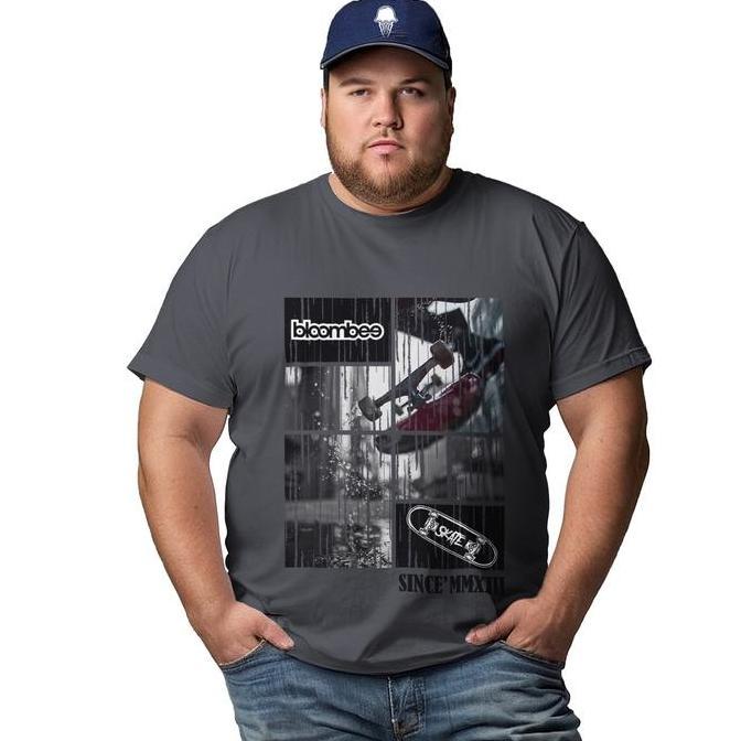 Bloombee Kaos Pria Super Jumbo Casual Katun 7-8XL