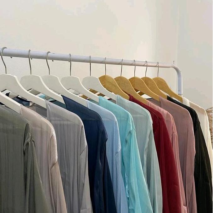 Outer shimmer dress READY LIHAT DESK 4in 1 look / dress lebaran - outer shimmer / abaya turki / outf