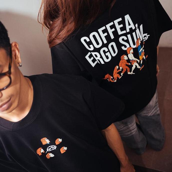 COFFEA, ERGO SUM Oversized T-shirt by Space Roastery