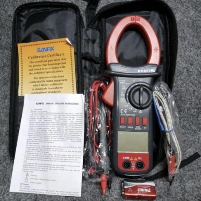 Sanfix BM803A Dital Clamp Meter ac dc 1A Tang Ampere BM803A+