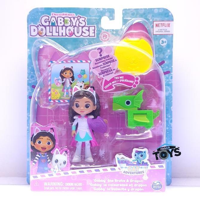 Gabby's Dollhouse Gabby the Brave & Dragon Figure Set