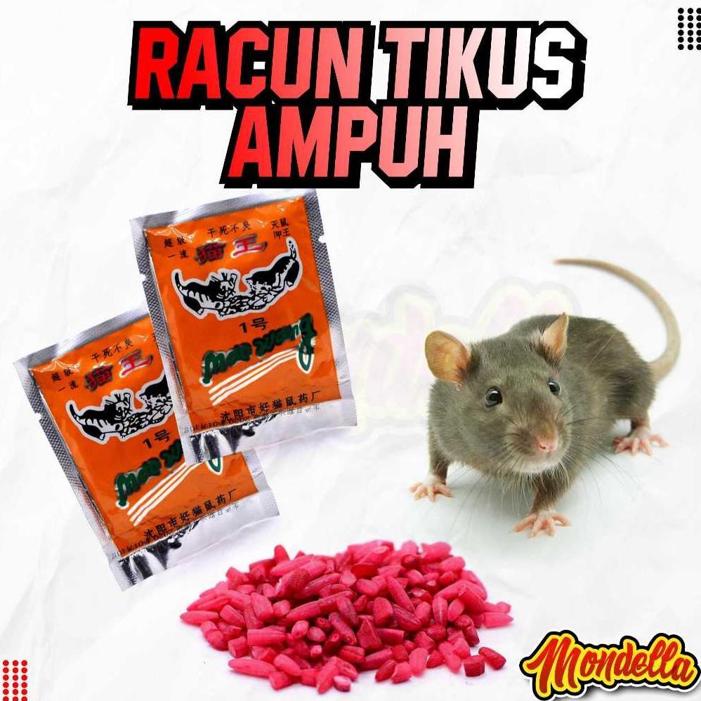 Racun Tikus Beras Maowang Orange Merah Mao Wang Hologram Original 100% Ampuh MONDELLA