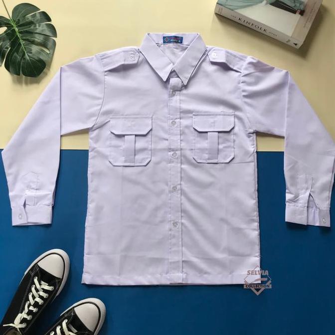 Baju Paskibraka/PDL Putih Panjang Merek Seragam
