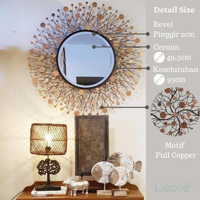 Hiasan Dinding Cermin Mewah untuk Interior Dekorasi Dinding