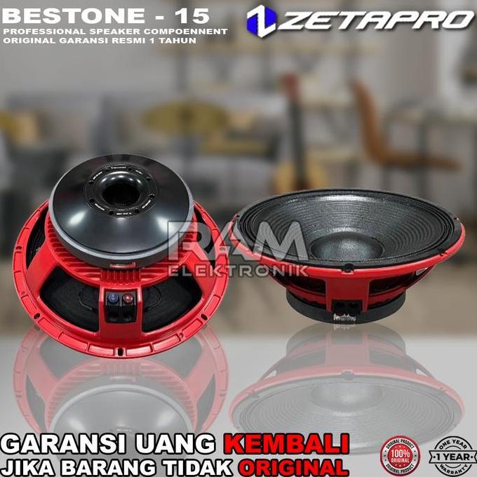 Komponen Speaker 15 Inch Zetapro Best One 15 Original 1200 Watt Asli
