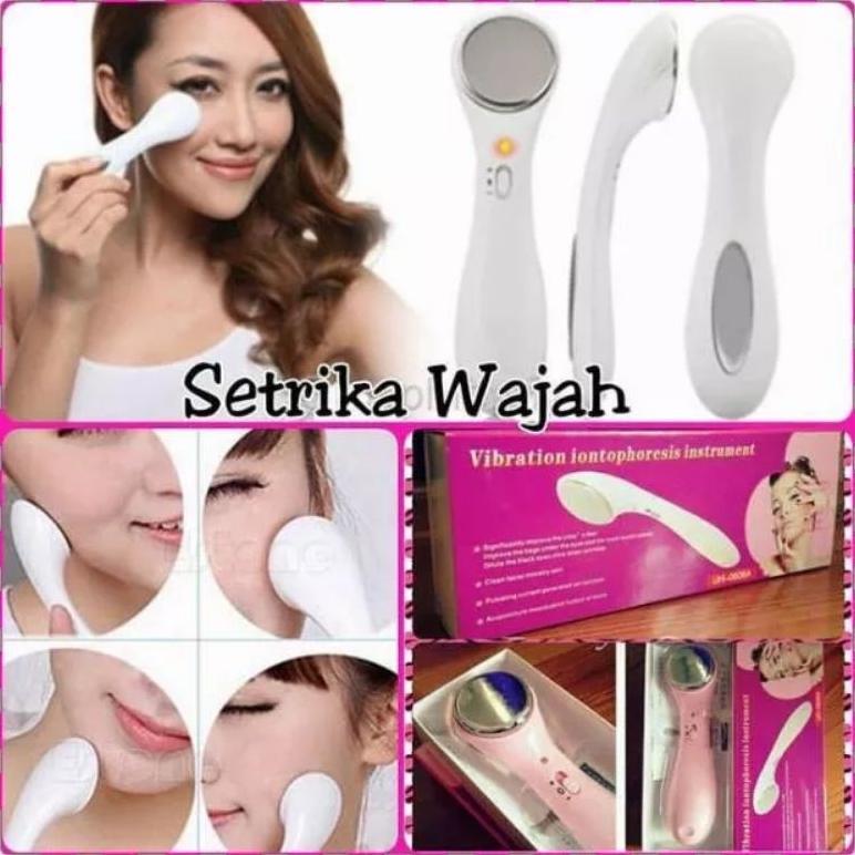 Setrika wajah ion Face massager skincare alat setrika muka wajah