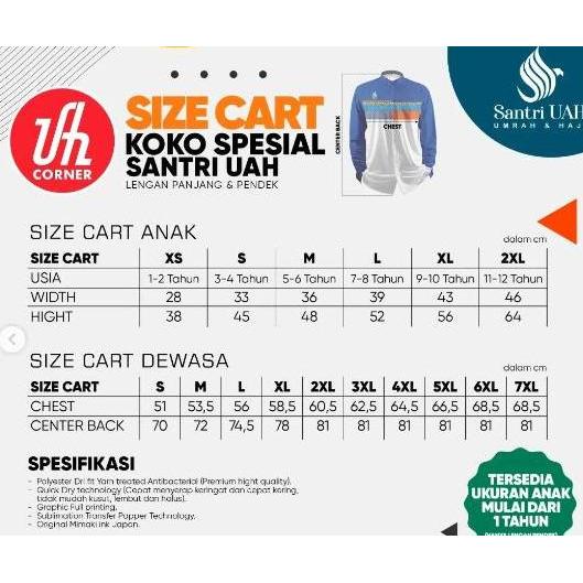 Baju Koko Premium Ustadz Adi Hidayat UAH 100% Original Lengan Panjang terlaris