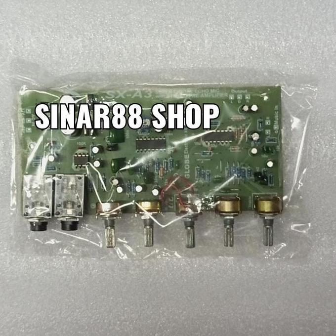 Kit Tone Control Digital Echo Mic With Stereo Preamplifier Gsx/Bsx A3 Murah