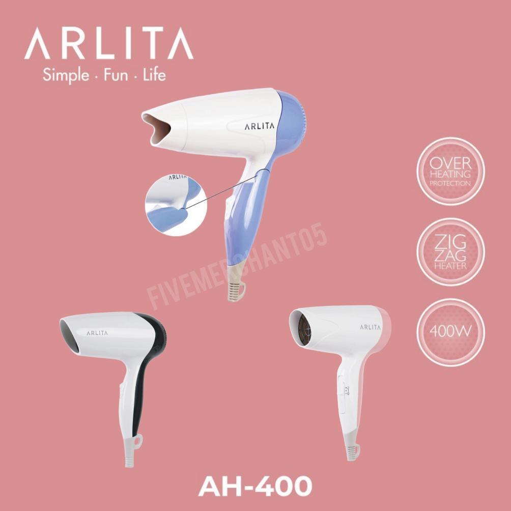 Hair Dryer Kirin Arlita AH 400 Over Heating Protection Pengering Rambut AH-400 Hairdryer AH400 Low W