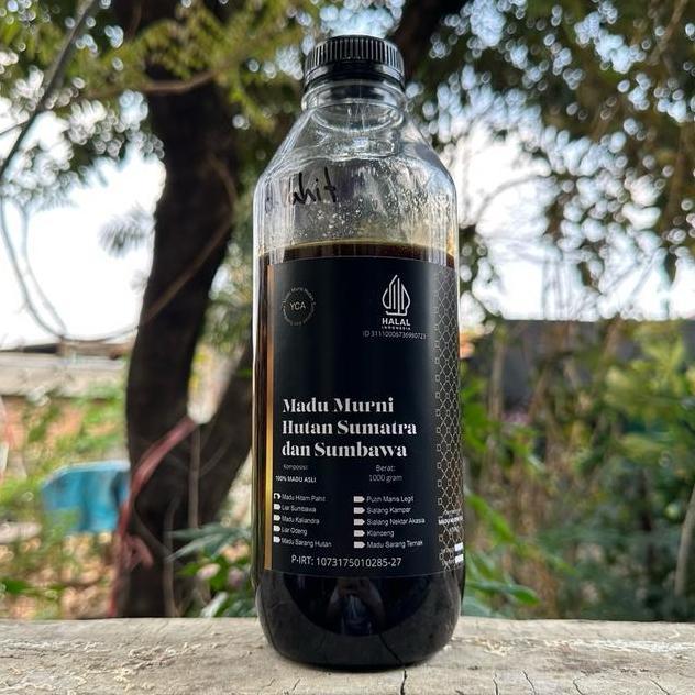 Madu Hitam Pahit Sumbawa 1000Gram Liarhoney Pasti Ori