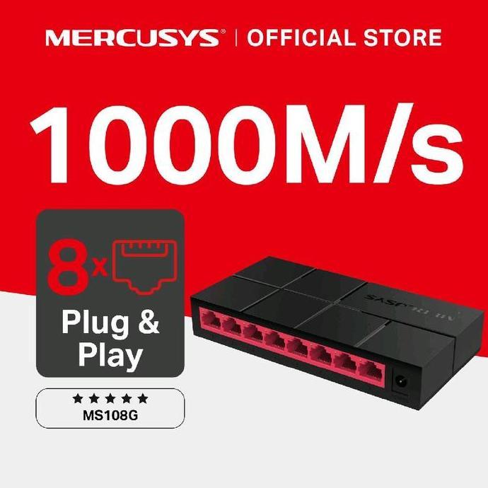 MERCUSYS MS108G Switch Gigabit Dekstop 8 Port