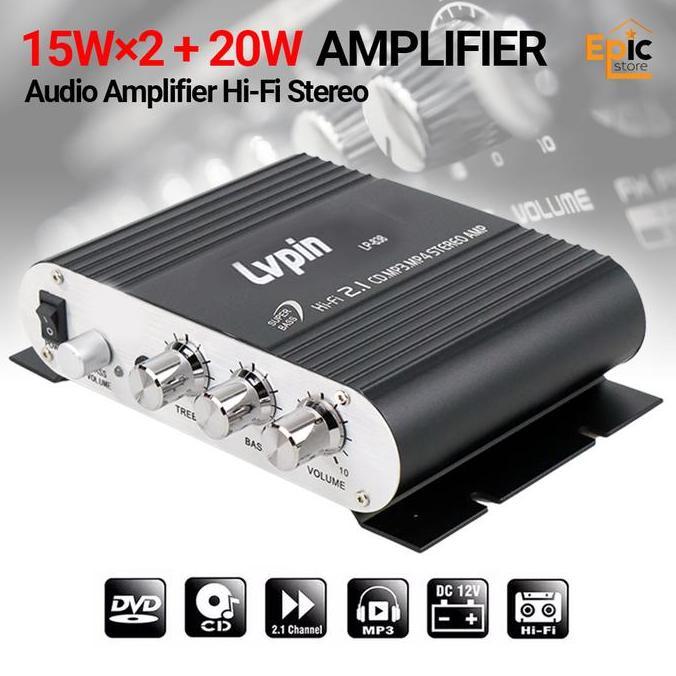 Promo BISA COD LVPIN LP-838 12V Amplifier Power Stereo Diskon
