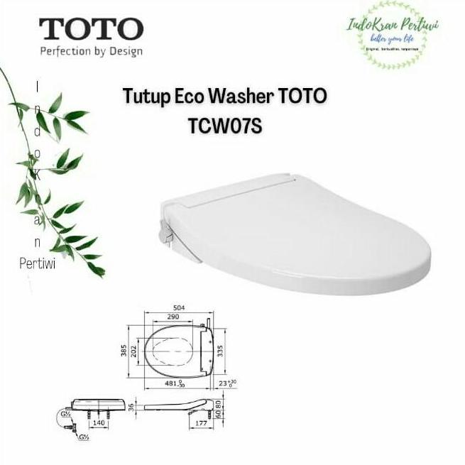 TOTO Eco Washer TCW07S / Tutup Closet TOTO Tcw07s Eco Washer