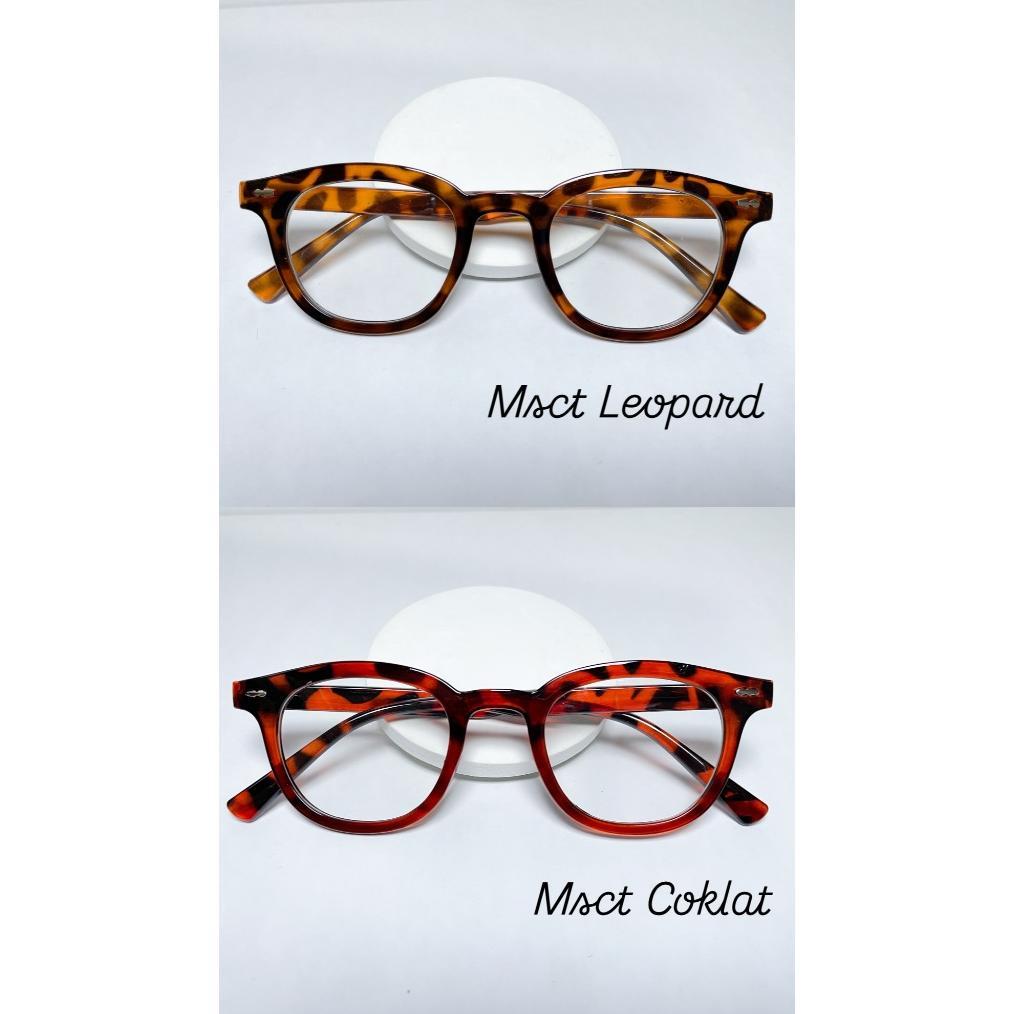 Terlaris Kacamata Moscot Msct Katarsis Fashion Pria Wanita Korea Hitam Bening Oval